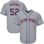 Wholesale Cheap Mets #52 Yoenis Cespedes Grey Cool Base Stitched Youth MLB Jersey