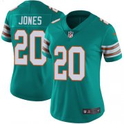 Wholesale Cheap Nike Dolphins #20 Reshad Jones Aqua Green Alternate Women's Stitched NFL Vapor Untouchable Limited Jersey