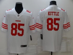 Wholesale Cheap Men\'s San Francisco 49ers #85 George Kittle 2022 New White Vapor Untouchable Stitched Jersey