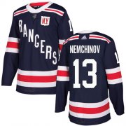 Wholesale Cheap Adidas Rangers #13 Sergei Nemchinov Navy Blue Authentic 2018 Winter Classic Stitched NHL Jersey