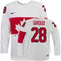 Wholesale Cheap Olympic 2014 CA. #28 Claude Giroux White Stitched NHL Jersey