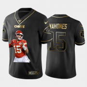 Cheap Kansas City Chiefs #15 Patrick Mahomes Nike Team Hero 3 Vapor Limited NFL 100 Jersey Black Golden