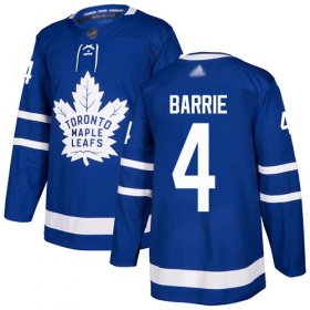 Wholesale Cheap Adidas Maple Leafs #4 Tyson Barrie Blue Home Authentic Stitched NHL Jersey