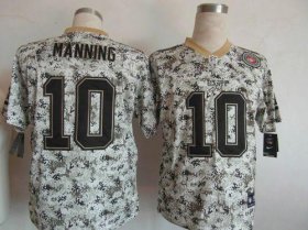 Wholesale Cheap Nike Giants #10 Eli Manning Camo Men\'s Stitched NFL Elite USMC Jersey