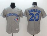 Wholesale Cheap Blue Jays #20 Josh Donaldson Grey Flexbase Authentic Collection Stitched MLB Jersey