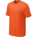 Wholesale Cheap Nike Cleveland Browns Chest Embroidered Logo T-Shirt Orange