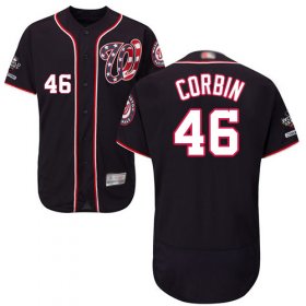 Wholesale Cheap Nationals #46 Patrick Corbin Navy Blue Flexbase Authentic Collection 2019 World Series Champions Stitched MLB Jersey