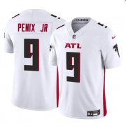 Cheap Men's Atlanta Falcons #9 Michael Penix Jr White 2024 Draft F.U.S.E. Vapor Untouchable Limited Football Stitched Jersey