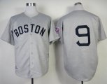 Wholesale Cheap Mitchell And Ness 1939 Red Sox #9 Ted Williams Grey Throwback Stitched MLB Jersey