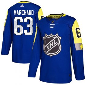 Wholesale Cheap Adidas Bruins #63 Brad Marchand Royal 2018 All-Star Atlantic Division Authentic Stitched NHL Jersey