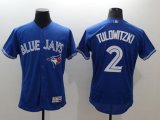 Wholesale Cheap Blue Jays #2 Troy Tulowitzki Blue Flexbase Authentic Collection Stitched MLB Jersey