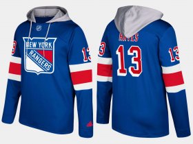 Wholesale Cheap Rangers #13 Kevin Hayes Blue Name And Number Hoodie