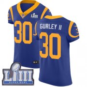 Wholesale Cheap Nike Rams #30 Todd Gurley II Royal Blue Alternate Super Bowl LIII Bound Men's Stitched NFL Vapor Untouchable Elite Jersey