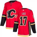 Wholesale Cheap Adidas Flames #17 Milan Lucic Red Home Authentic Stitched NHL Jersey