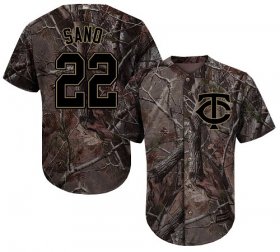 Wholesale Cheap Twins #22 Miguel Sano Camo Realtree Collection Cool Base Stitched Youth MLB Jersey