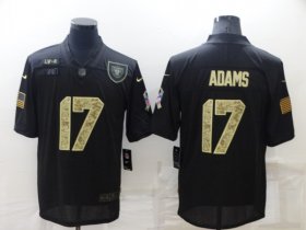 Wholesale Cheap Men\'s Las Vegas Raiders #17 Davante Adams Black Camo Salute To Service Limited Stitched Jersey
