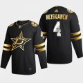Cheap Dallas Stars #4 Miro Heiskanen Men's Adidas Black Golden Edition Limited Stitched NHL Jersey