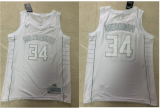 Wholesale Cheap Men's Milwaukee Bucks #34 Giannis Antetokounmpo White 2020 MVP Nike Swingman Stitched NBA Jersey