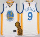 Wholesale Cheap Golden State Warriors #9 Andre Iguodala Revolution 30 Swingman 2014 New White Jersey With 2015 Finals Champions Patch