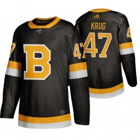 Wholesale Cheap Adidas Boston Bruins #47 Torey Krug Black 2019-20 Authentic Third Stitched NHL Jersey