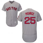 Wholesale Cheap Red Sox #25 Steve Pearce Grey Flexbase Authentic Collection Stitched MLB Jersey