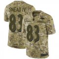 Wholesale Cheap Nike Ravens #83 Willie Snead IV Camo Men's Stitched NFL Limited 2018 Salute To Service Jersey