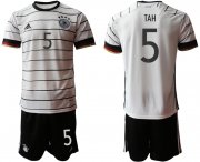 Wholesale Cheap Men 2021 European Cup Germany home white 5 Soccer Jersey