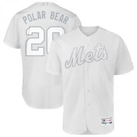 Wholesale Cheap New York Mets #20 Pete Alonso Polar Bear Majestic 2019 Players\' Weekend Flex Base Authentic Player Jersey White