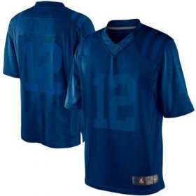 Wholesale Cheap Nike Colts #12 Andrew Luck Royal Blue Men\'s Stitched NFL Drenched Limited Jersey