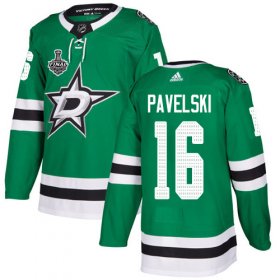 Wholesale Cheap Adidas Stars #16 Joe Pavelski Green Home Authentic 2020 Stanley Cup Final Stitched NHL Jersey