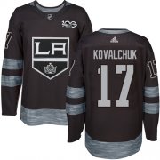 Wholesale Cheap Adidas Kings #17 Ilya Kovalchuk Black 1917-2017 100th Anniversary Stitched NHL Jersey