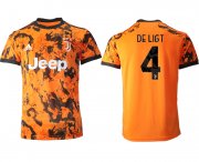 Wholesale Cheap Men 2020-2021 club Juventus Second away aaa version 4 orange Soccer Jerseys
