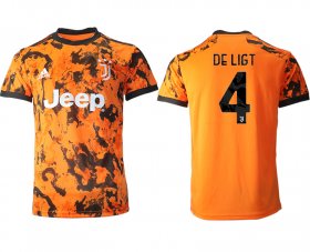 Wholesale Cheap Men 2020-2021 club Juventus Second away aaa version 4 orange Soccer Jerseys