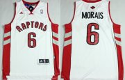Wholesale Cheap Toronto Raptors #6 Carlos Morais Revolution 30 Swingman White Jersey