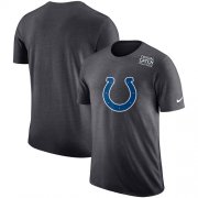 Wholesale Cheap NFL Men's Indianapolis Colts Nike Anthracite Crucial Catch Tri-Blend Performance T-Shirt