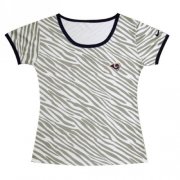 Wholesale Cheap Women's Nike Los Angeles Rams Chest Embroidered Logo Zebra Stripes T-Shirt