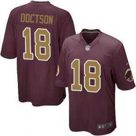 Wholesale Cheap Nike Redskins #18 Josh Doctson Burgundy Red Alternate Youth Stitched NFL Elite Jersey