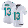 Wholesale Cheap Nike Dolphins #13 Dan Marino White Women's Stitched NFL Vapor Untouchable Limited Jersey