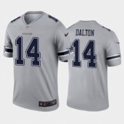 Wholesale Cheap Men's Dallas Cowboys #14 Andy Dalton Grey 2020 Inverted Legend Stitched NFL Nike Limited Jersey
