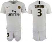 Wholesale Cheap Paris Saint-Germain #3 Kimpembe Away Soccer Club Jersey