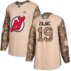 Wholesale Cheap Adidas Devils #19 Travis Zajac Camo Authentic 2017 Veterans Day Stitched Youth NHL Jersey
