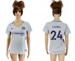 Wholesale Cheap Women's Chelsea #24 Cahill Away Soccer Club Jersey