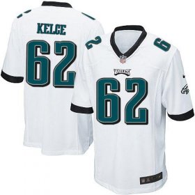 Wholesale Cheap Nike Eagles #62 Jason Kelce White Youth Stitched NFL New Elite Jersey