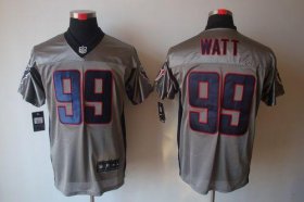 Wholesale Cheap Nike Texans #99 J.J. Watt Grey Shadow Men\'s Stitched NFL Elite Jersey