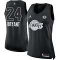 Wholesale Cheap Nike Los Angeles Lakers #24 Kobe Bryant Black Women's NBA Jordan Swingman 2018 All-Star Game Jersey
