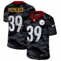 Cheap Pittsburgh Steelers #39 Minkah Fitzpatrick Men's Nike 2020 Black CAMO Vapor Untouchable Limited Stitched NFL Jersey