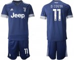Wholesale Cheap Men 2020-2021 club Juventus away 11 blue Soccer Jerseys