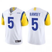 Wholesale Cheap Nike Rams 5 Jalen Ramsey White Vapor Untouchable Limited Jersey