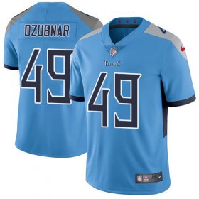Wholesale Cheap Nike Titans #49 Nick Dzubnar Light Blue Alternate Men\'s Stitched NFL Vapor Untouchable Limited Jersey