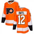 Wholesale Cheap Adidas Flyers #12 Michael Raffl Orange Home Authentic Stitched NHL Jersey